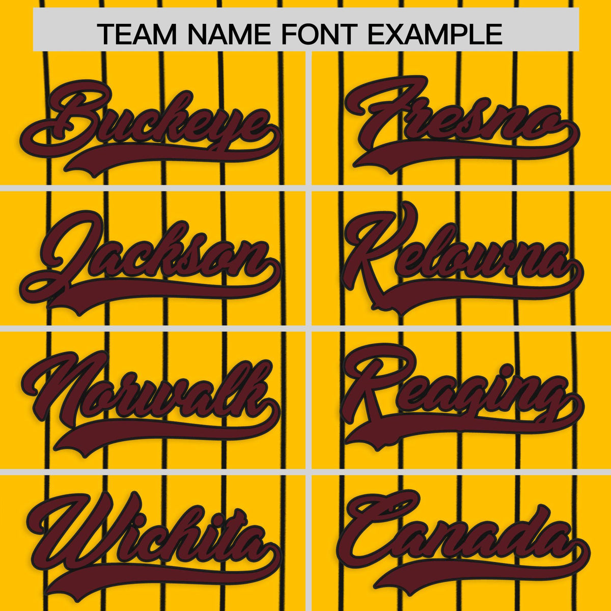 Custom Yellow Black Stripe Fashion Authentic Baseball Jersey