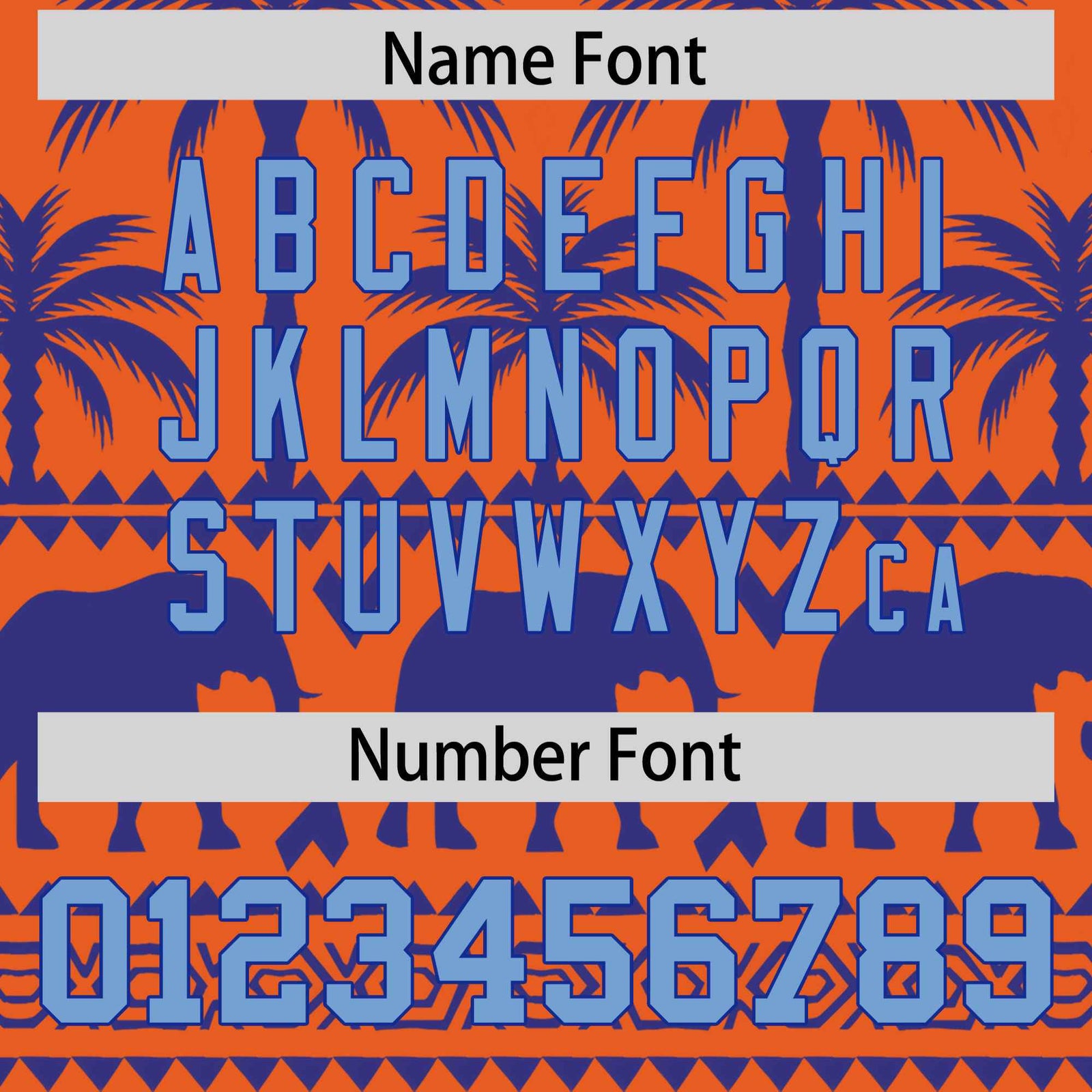 Custom Orange Royal Graffiti Pattern Personalized Bossinia Style Authentic Baseball Jersey