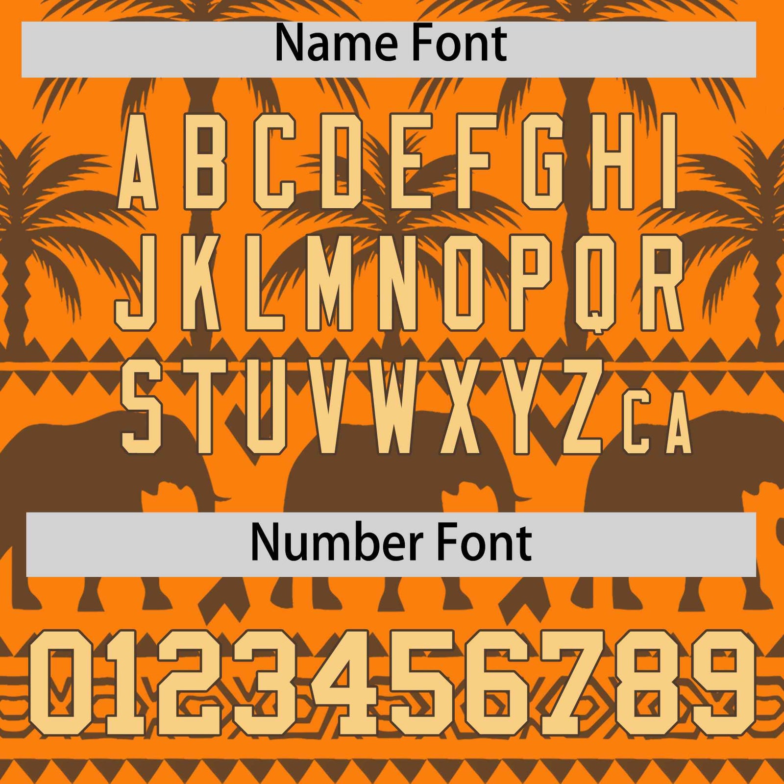 Custom Orange Light Brown Graffiti Pattern Personalized Bossinia Style Authentic Baseball Jersey