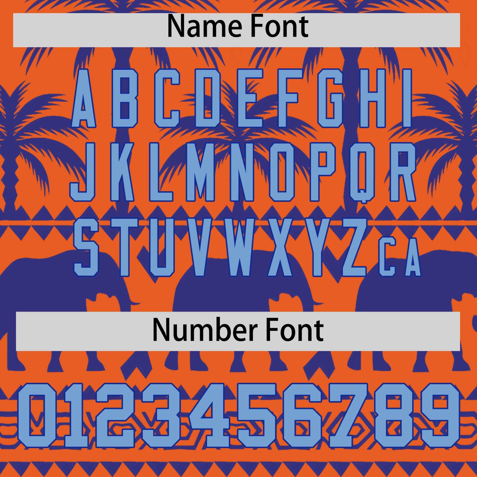 Custom Orange Royal Graffiti Pattern Personalized Bossinia Style Authentic Baseball Jersey