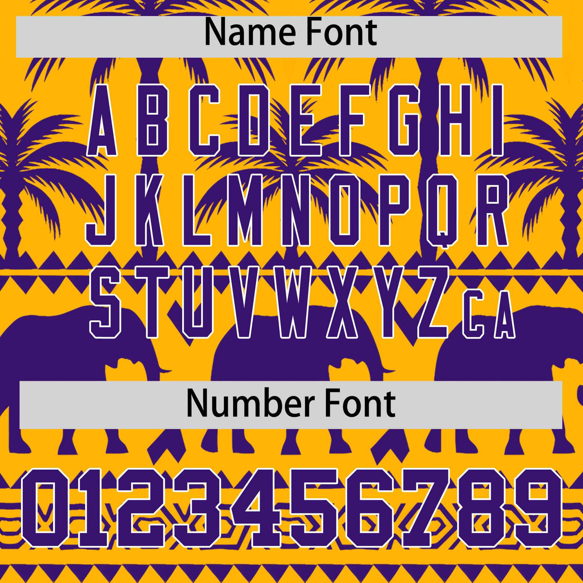 Custom Gold Purple Graffiti Pattern Personalized Bossinia Style Authentic Baseball Jersey