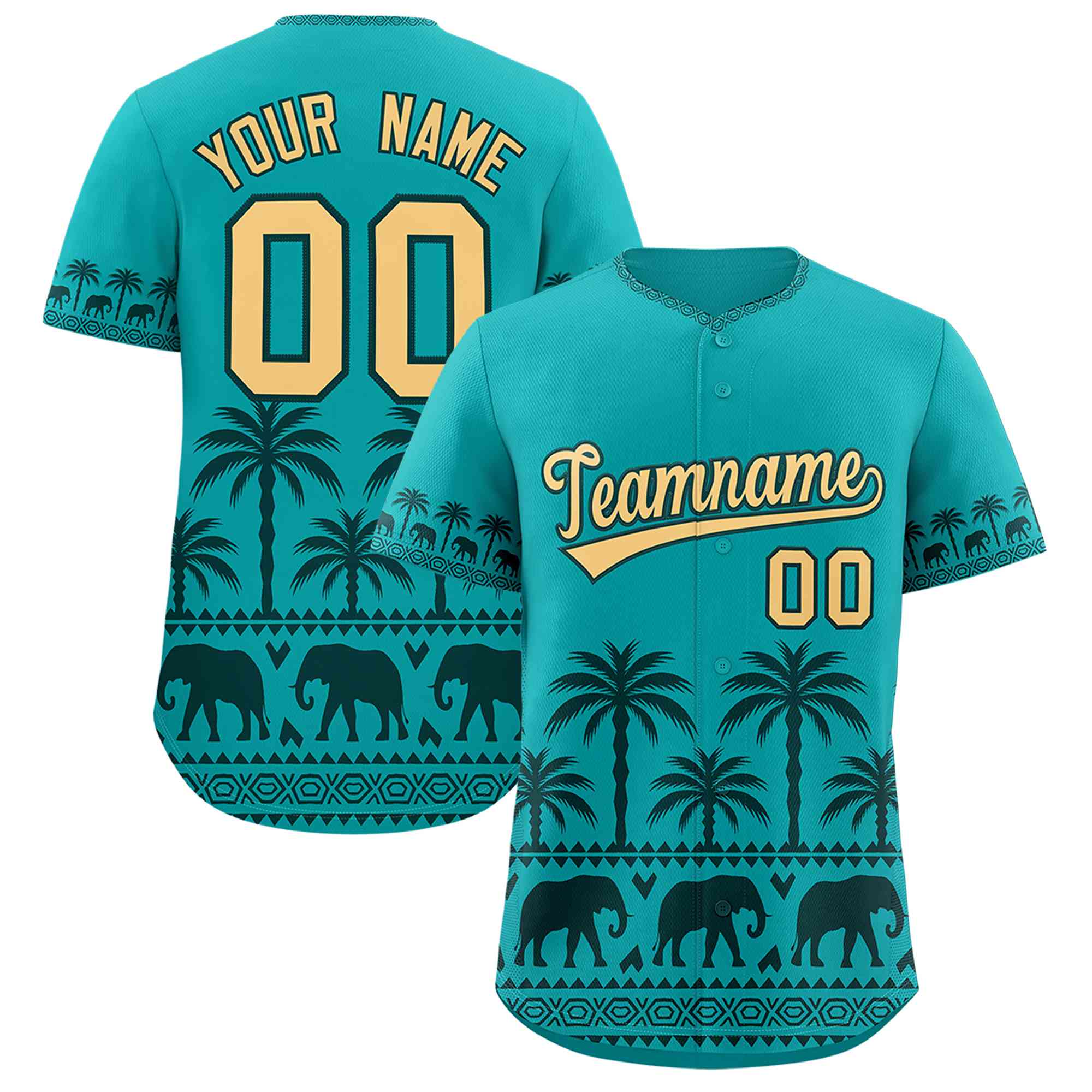 Custom Aqua Midnight Green Graffiti Pattern Personalized Bossinia Style Authentic Baseball Jersey