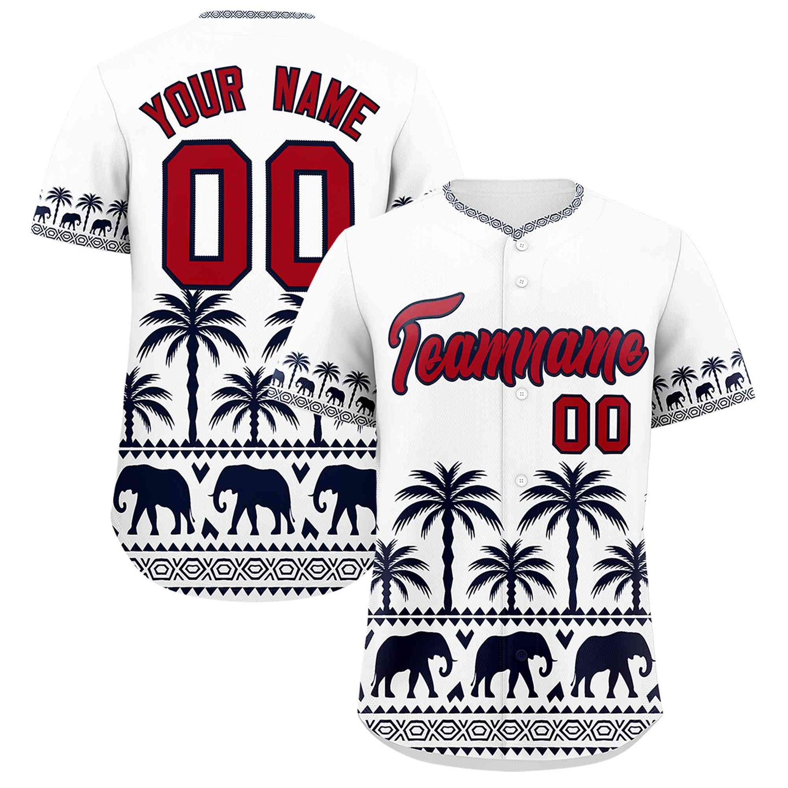 Custom White Navy Graffiti Pattern Personalized Bossinia Style Authentic Baseball Jersey