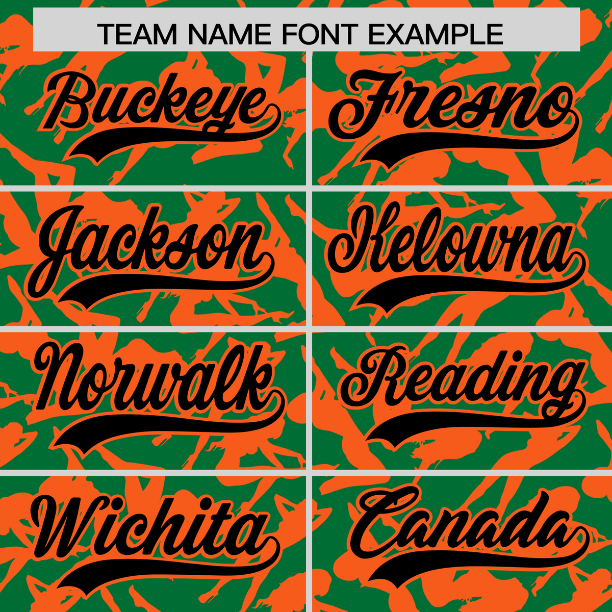 Custom Kelly Green Orange Playboy Graffiti Pattern Authentic Baseball Jersey