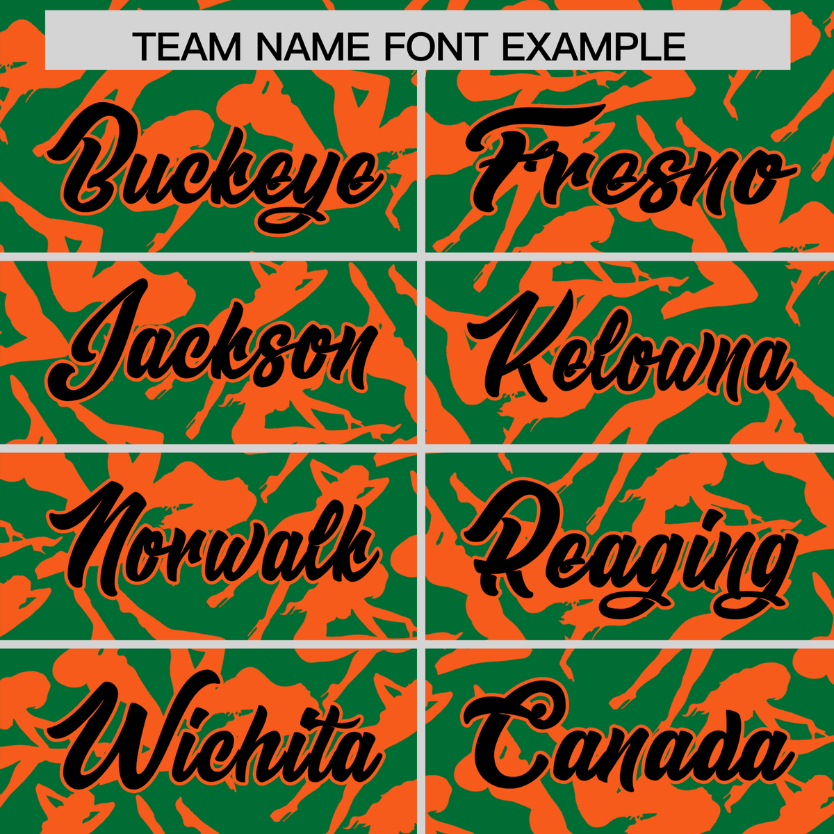 Custom Kelly Green Orange Playboy Graffiti Pattern Authentic Baseball Jersey