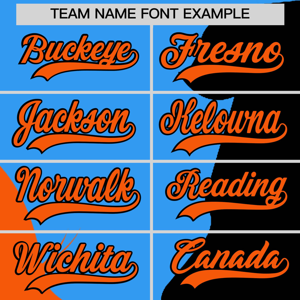 Custom Powder Blue Orange Black Silhouettes of Loving Couple Valentine's Day Baseball Jersey| KXKSHOP