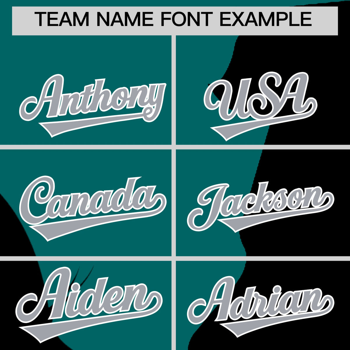 Custom Teal Black Silhouettes of Loving Couple Valentine's Day Baseball Jersey| KXKSHOP