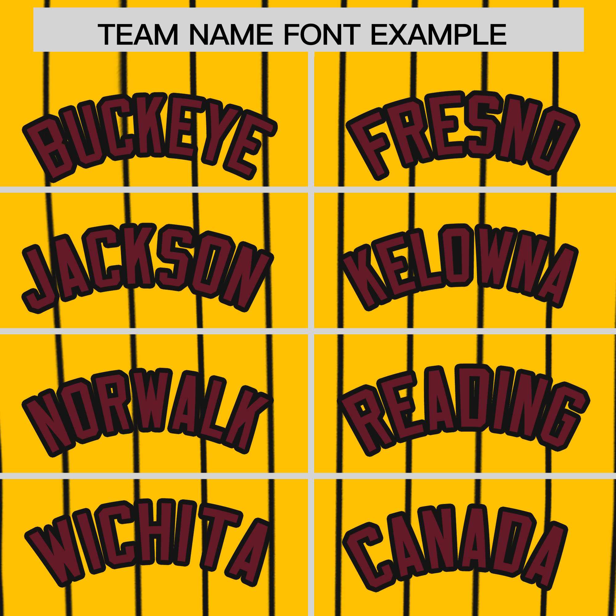 Custom Yellow Black Stripe Fashion Authentic Baseball Jersey