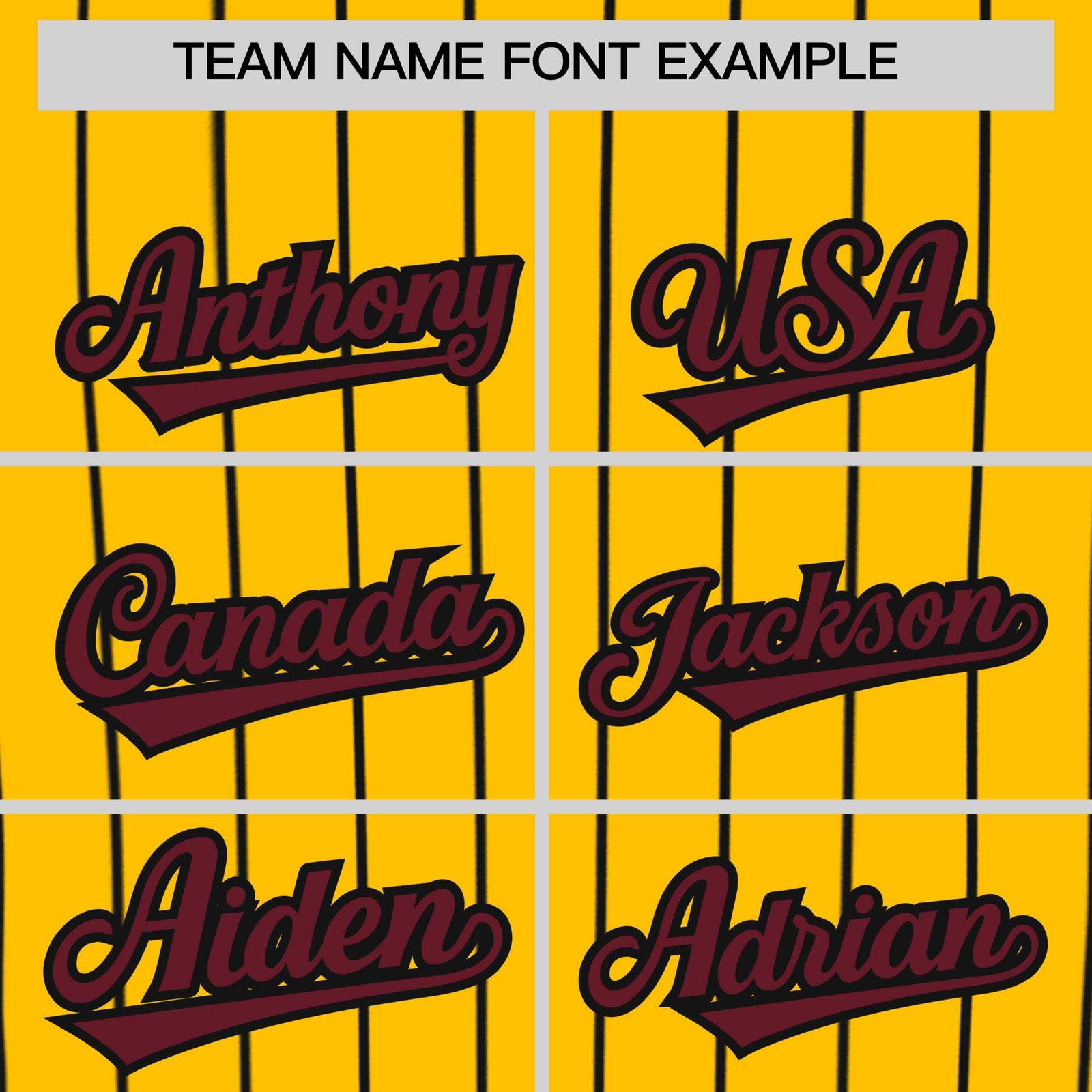 Custom Yellow Black Stripe Fashion Authentic Baseball Jersey