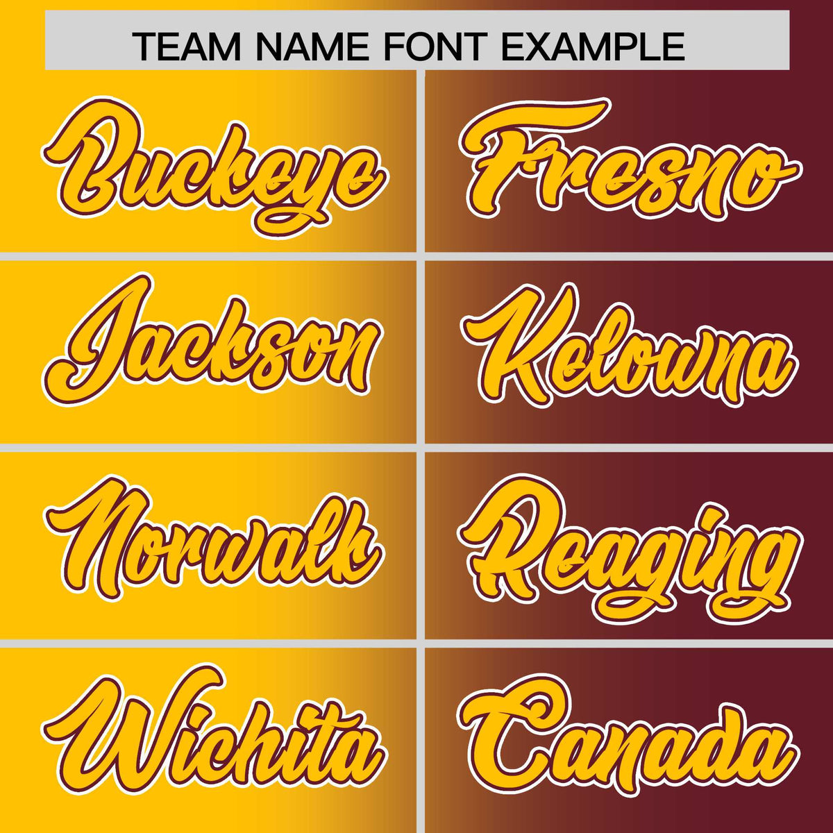 Custom Yellow Maroon Two Tone Gradient Fashion Authentic Baseball Jersey