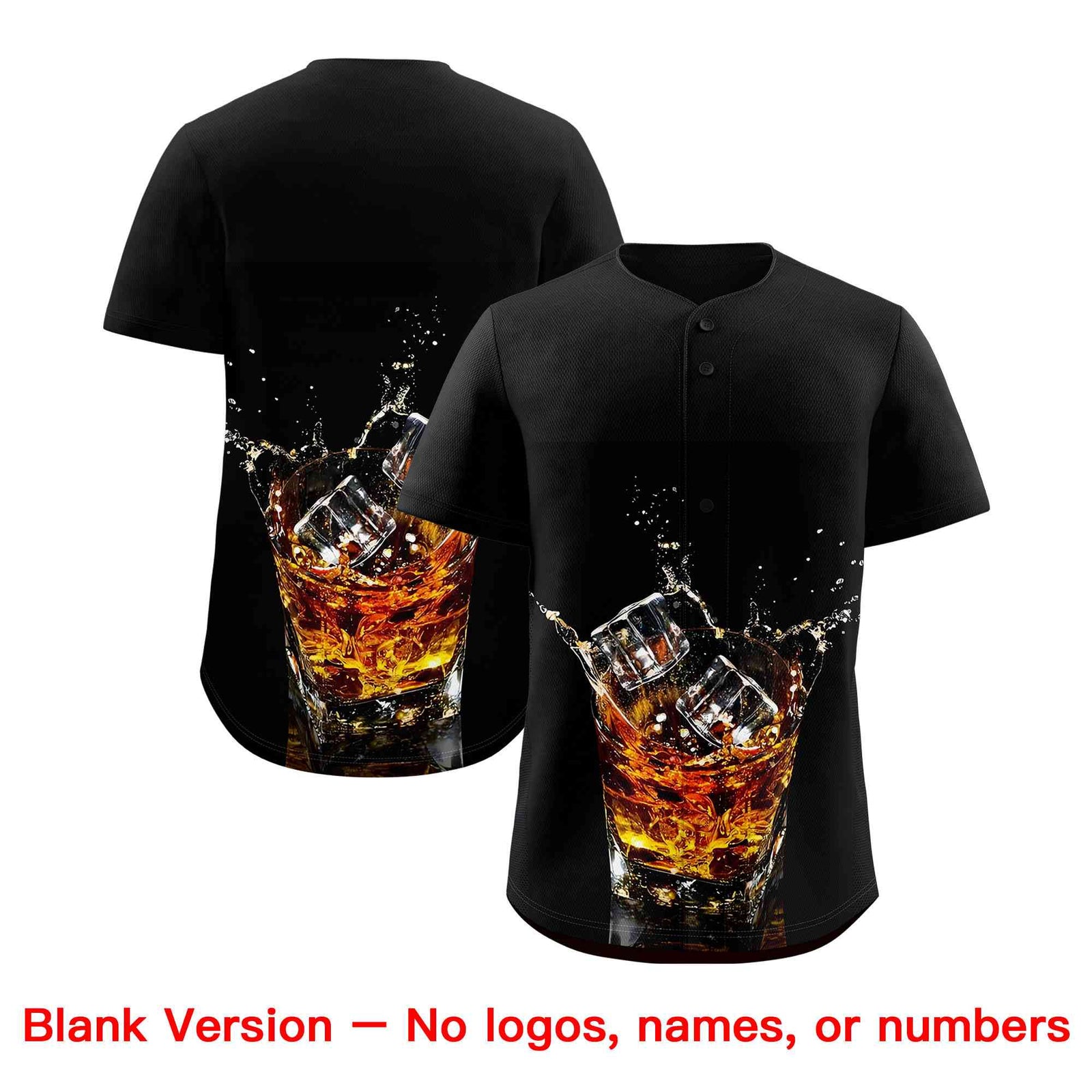 Custom Black National Beer Day Personalized Beer Pattern Baseball Jersey | Suitable For Groups Or Parties | KXKSHOP