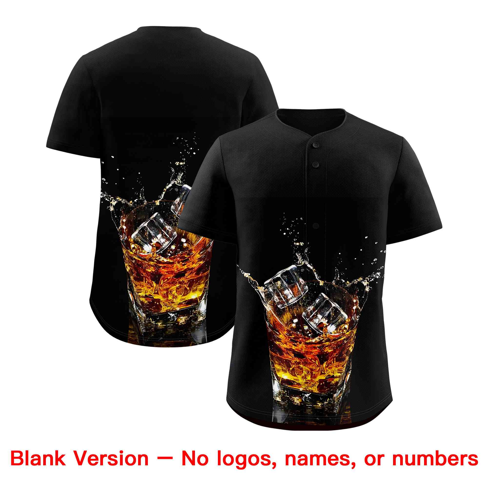 Custom Black National Beer Day Personalized Beer Pattern Baseball Jersey | Suitable For Groups Or Parties | KXKSHOP