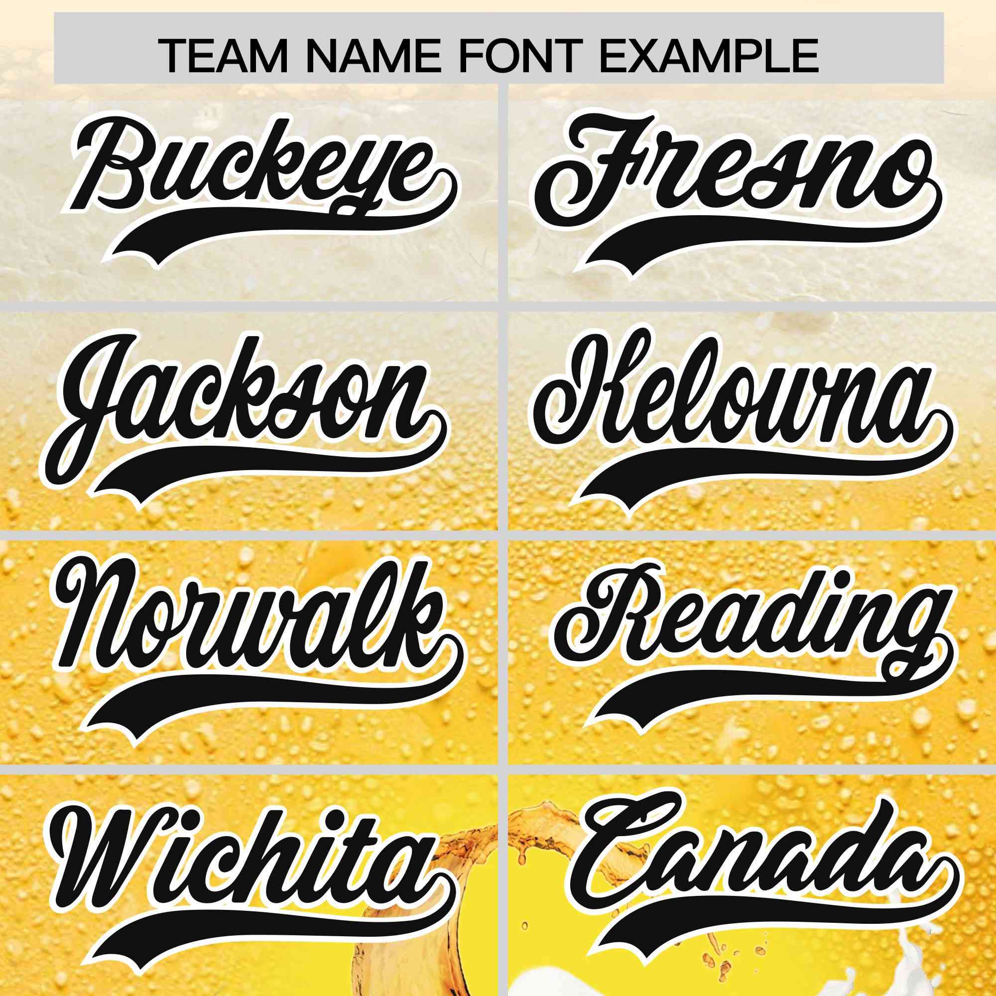 Custom Gold Black National Beer Day Personalized Beer Pattern Baseball Jersey | Suitable For Groups Or Parties | KXKSHOP