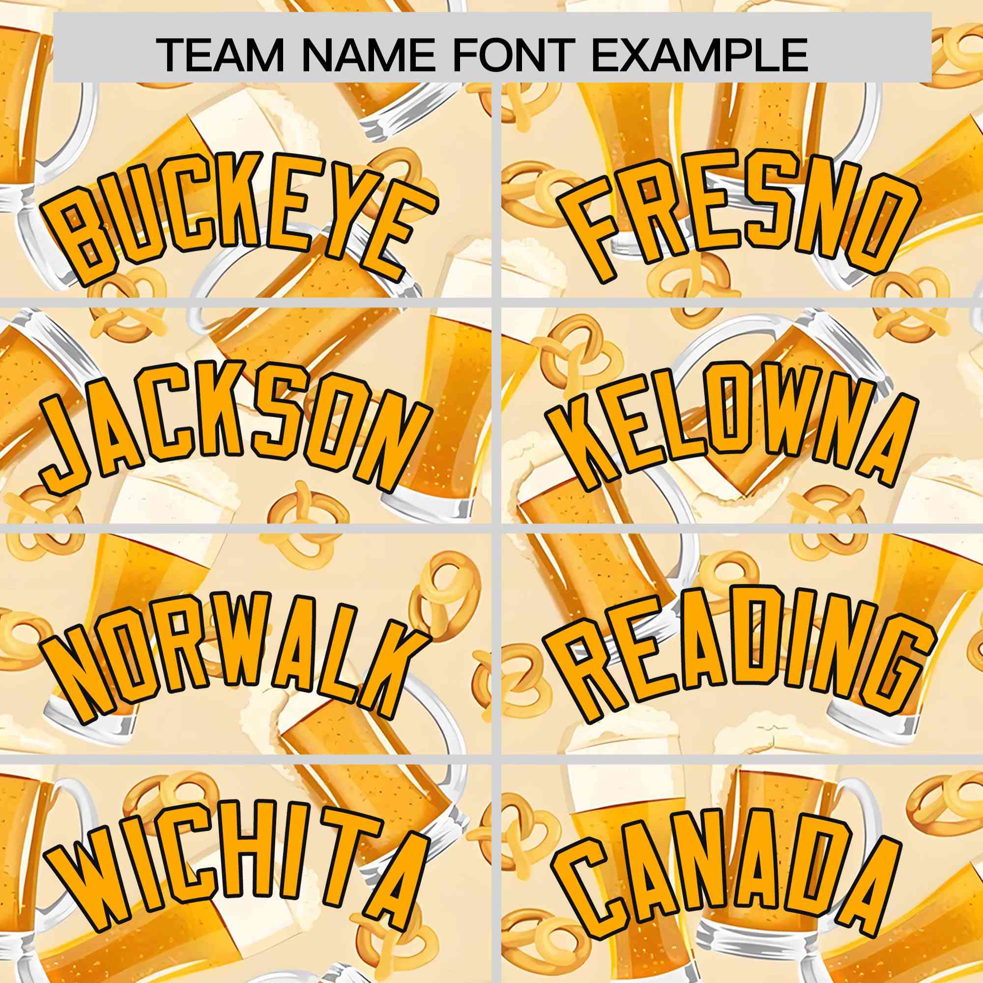 Custom Cream Orange National Beer Day Personalized Beer Pattern Baseball Jersey | Suitable For Groups Or Parties | KXKSHOP