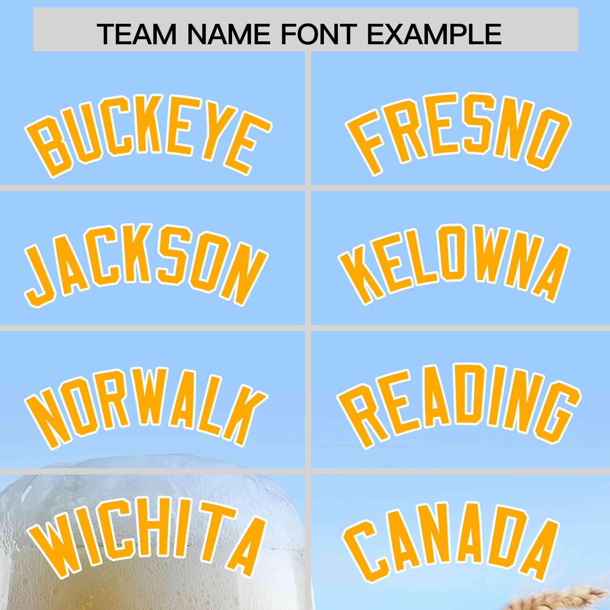 Custom Light Blue Gold National Beer Day Personalized Beer Pattern Baseball Jersey | Suitable For Groups Or Parties | KXKSHOP