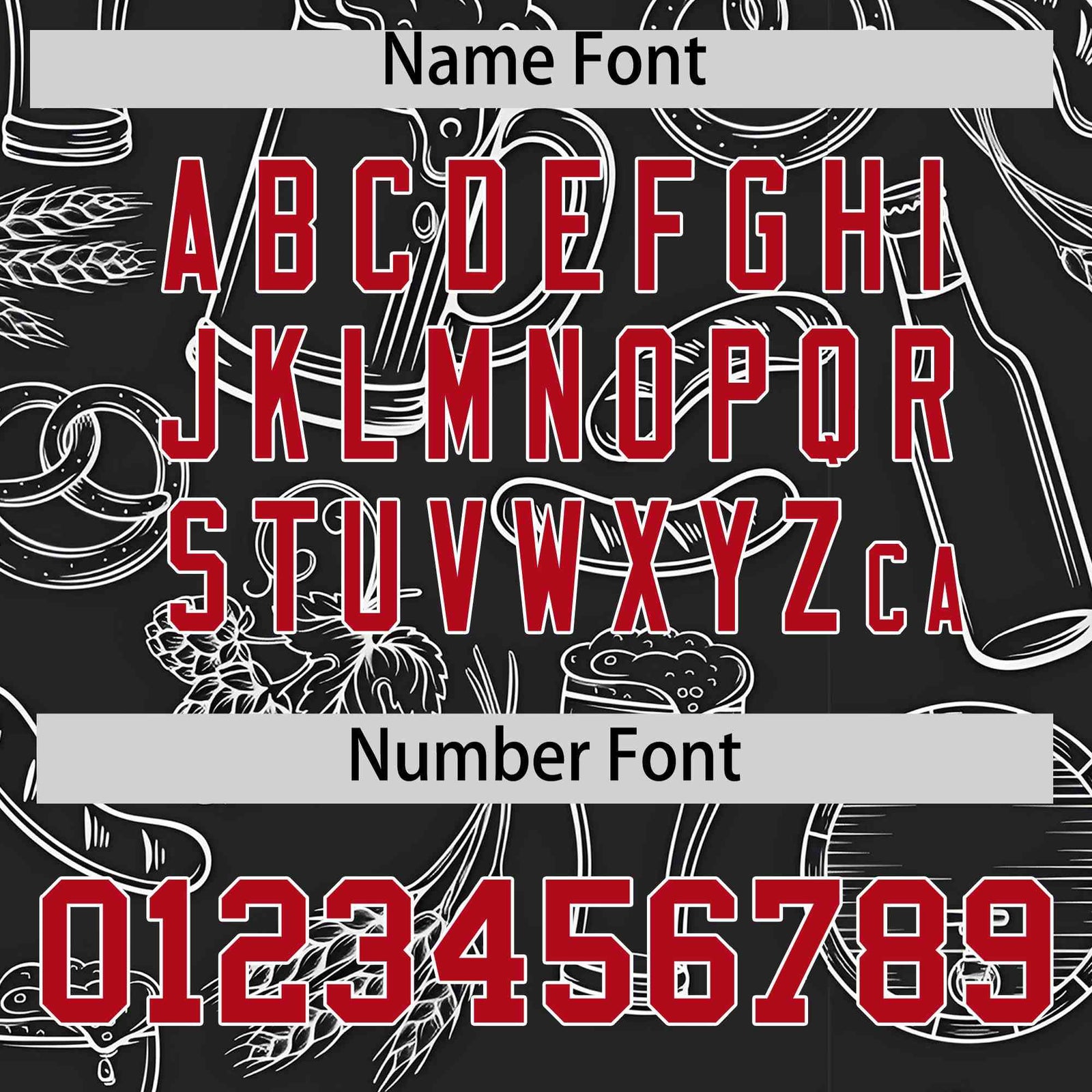 Custom Black White National Beer Day Personalized Beer Pattern Baseball Jersey | Suitable For Groups Or Parties | KXKSHOP