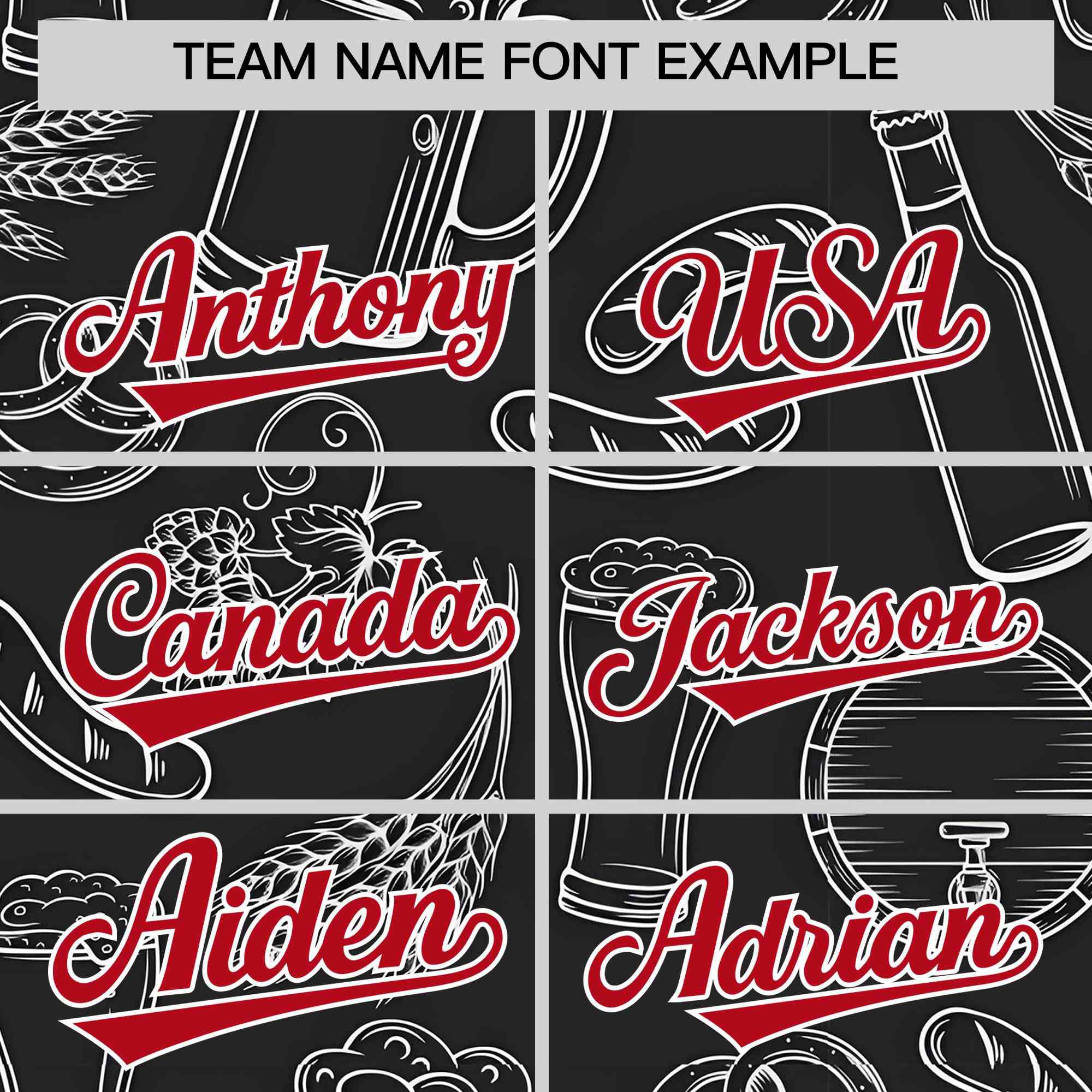 Custom Black White National Beer Day Personalized Beer Pattern Baseball Jersey | Suitable For Groups Or Parties | KXKSHOP