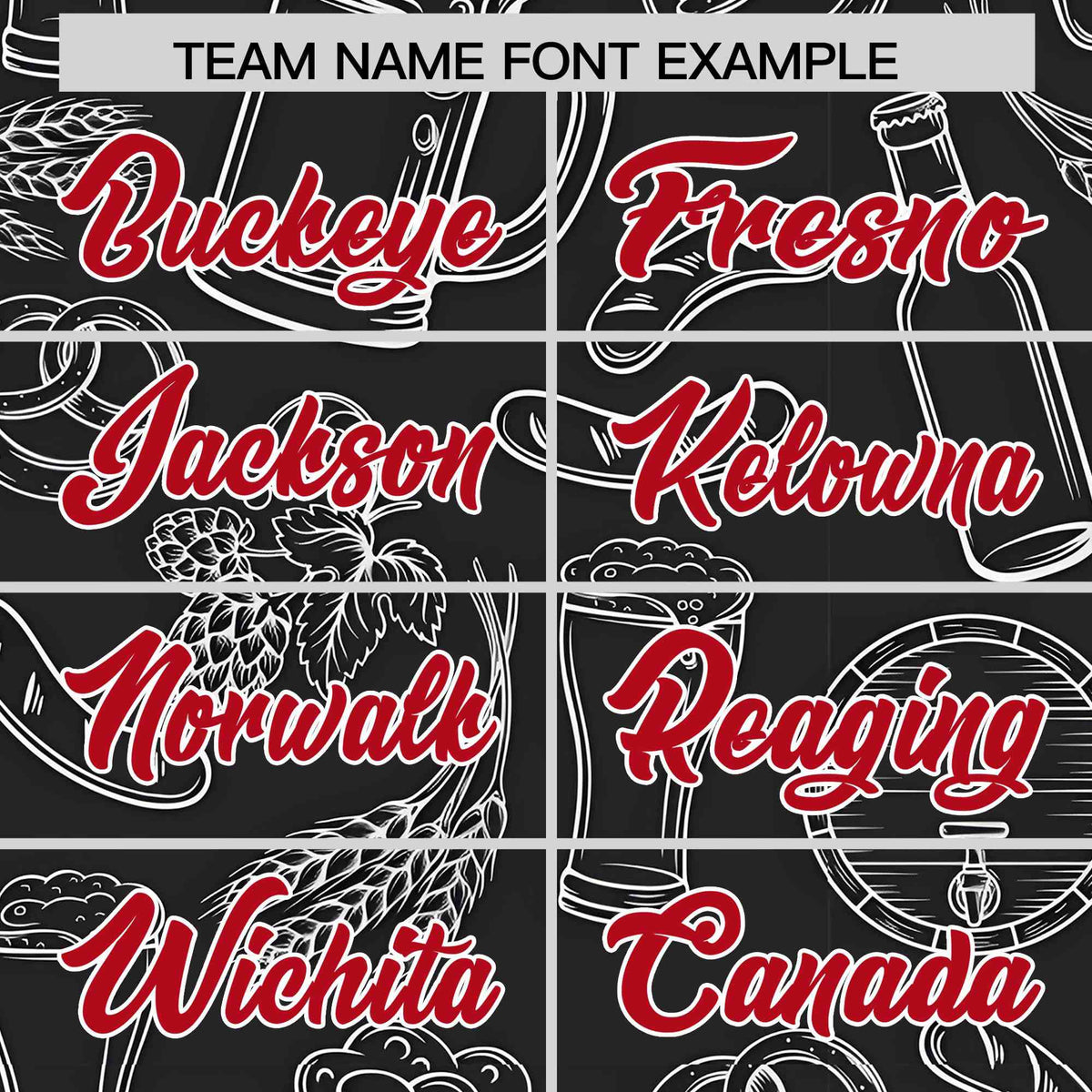 Custom Black White National Beer Day Personalized Beer Pattern Baseball Jersey | Suitable For Groups Or Parties | KXKSHOP