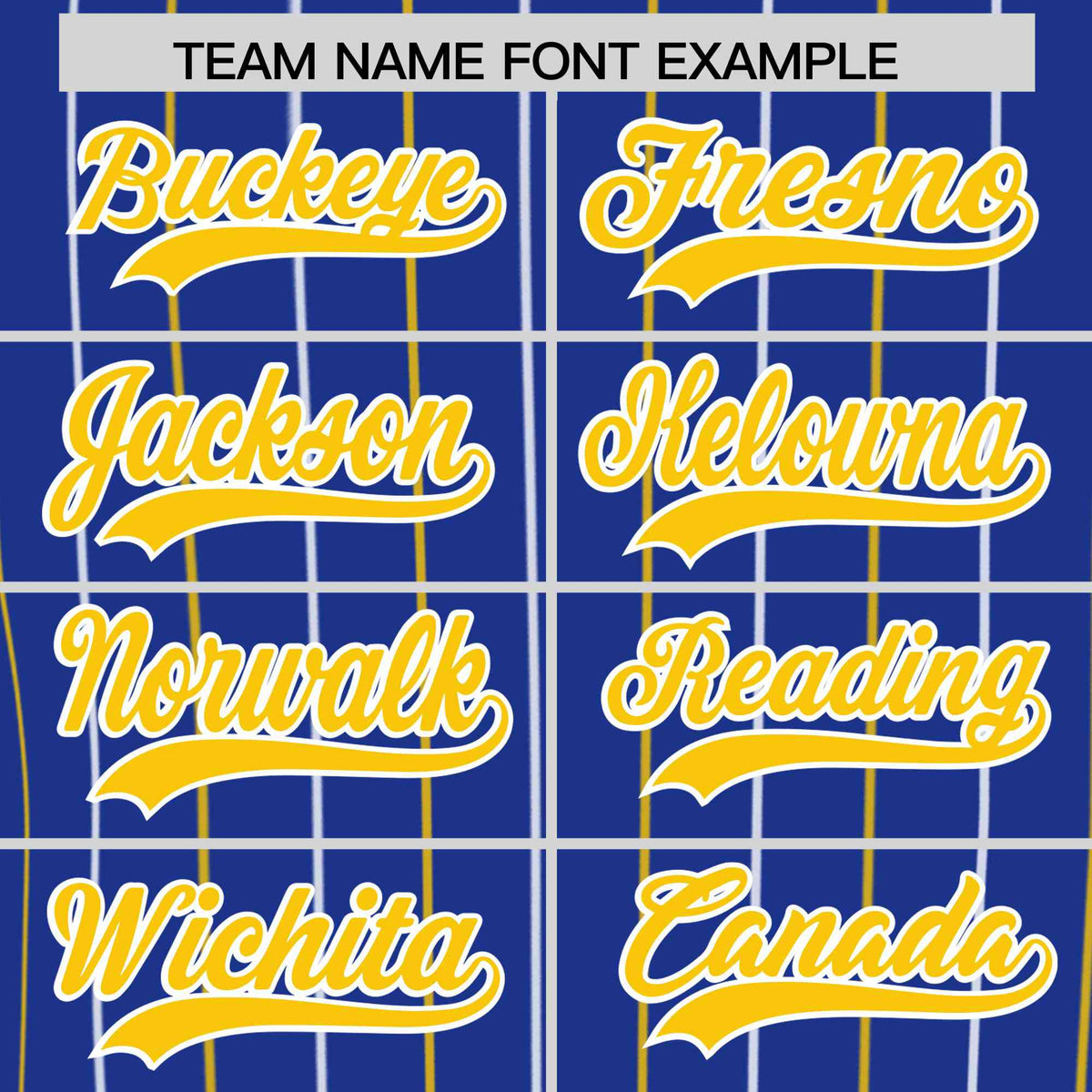 Custom Royal Gold and White Bi-Color Stripes Fashion Authentic Baseball Jersey