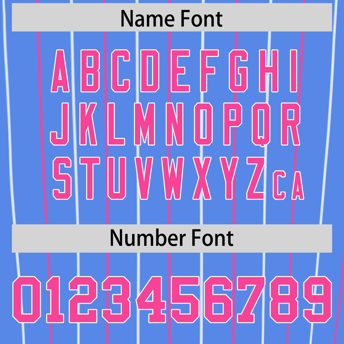 Custom Powder Blue Pink and White Bi-Color Stripes Fashion Authentic Baseball Jersey