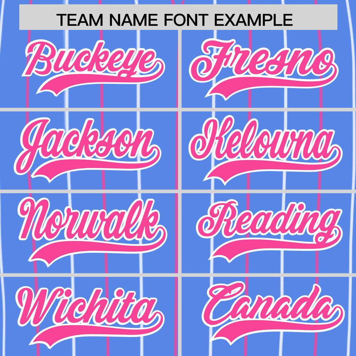 Custom Powder Blue Pink and White Bi-Color Stripes Fashion Authentic Baseball Jersey