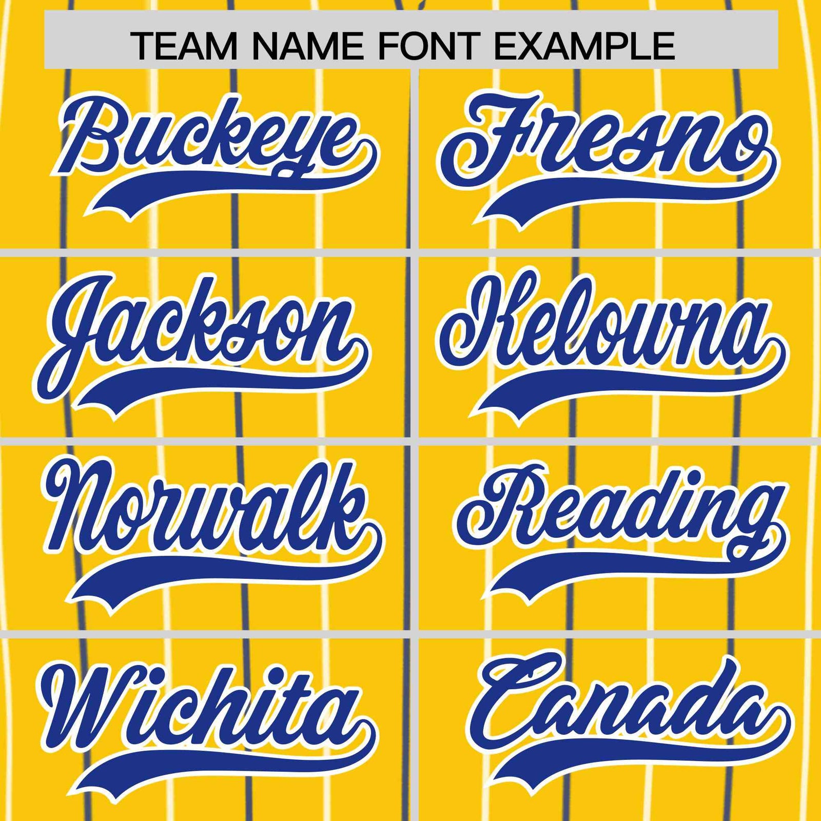 Custom Gold Royal and White Bi-Color Stripes Fashion Authentic Baseball Jersey