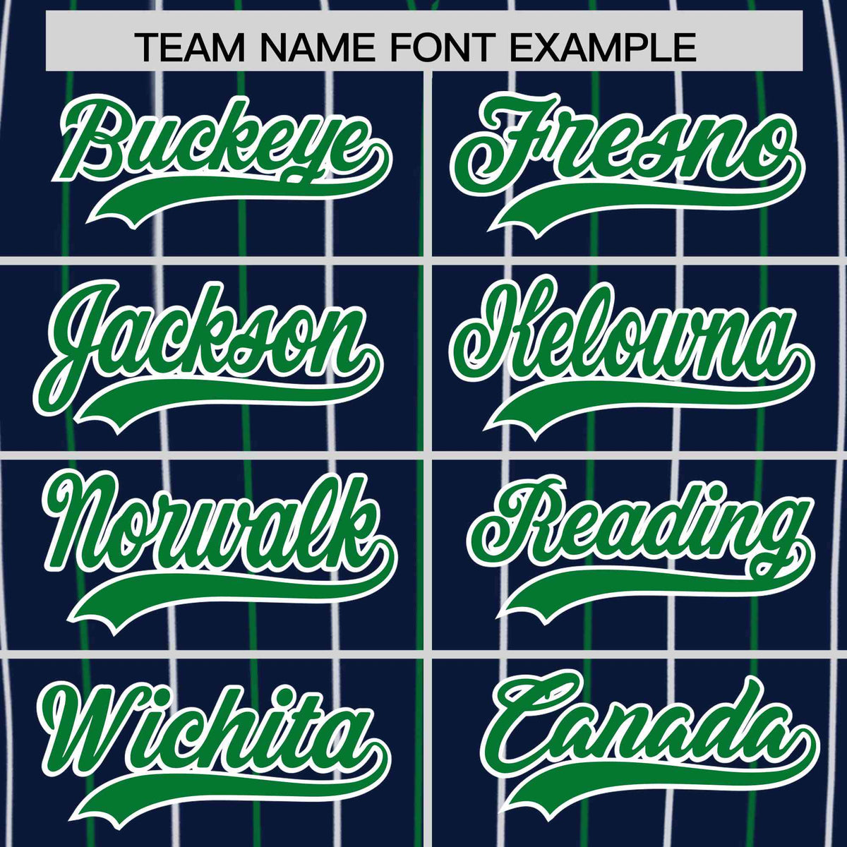 Custom Navy Kelly Green and White Bi-Color Stripes Fashion Authentic Baseball Jersey