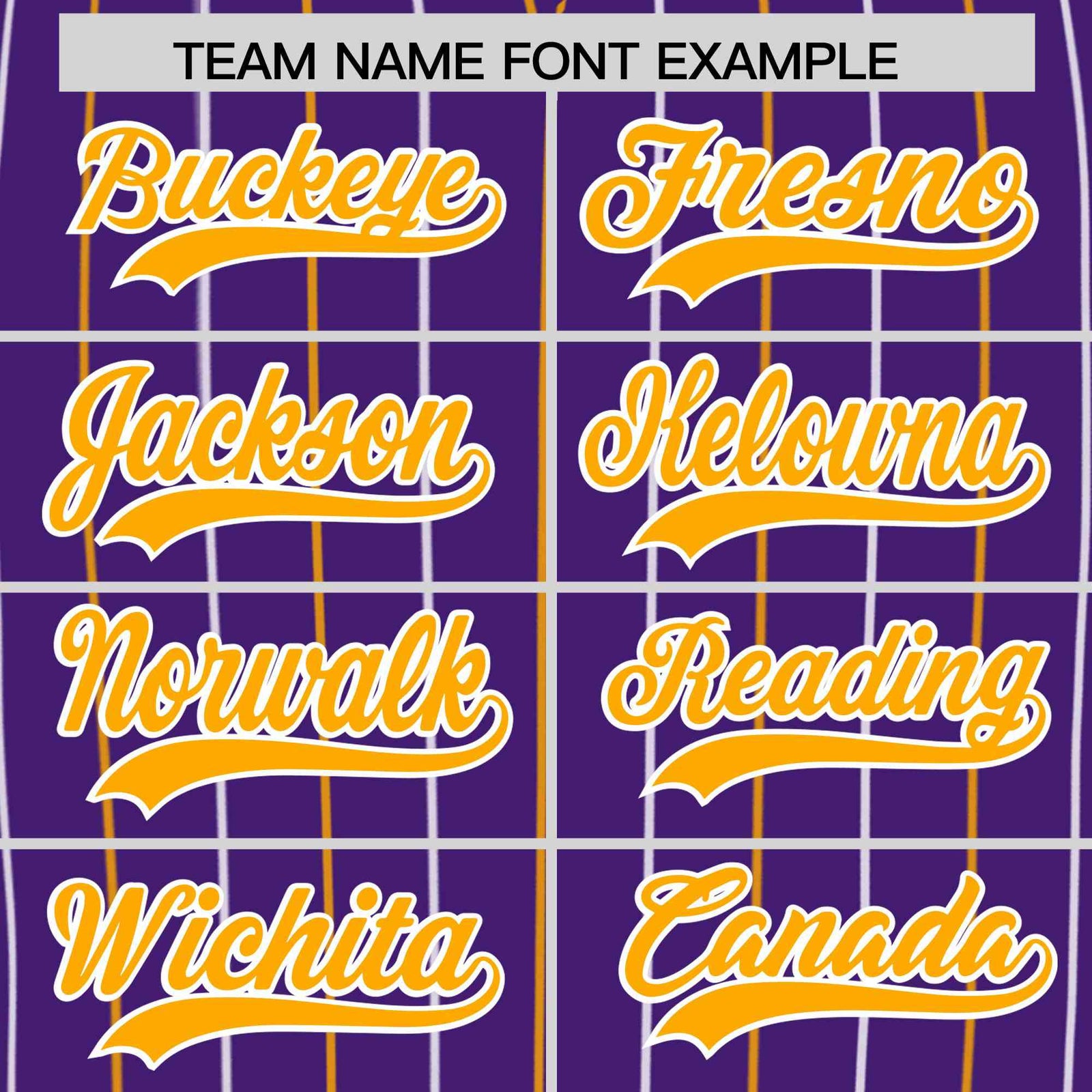 Custom Purple Yellow and White Bi-Color Stripes Fashion Authentic Baseball Jersey