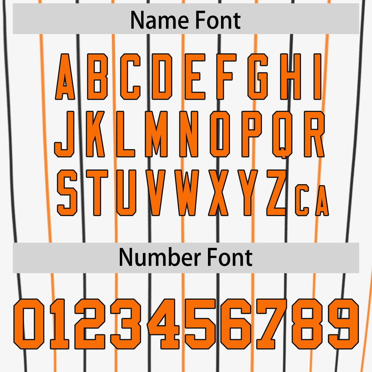 Custom White Orange and White Bi-Color Stripes Fashion Authentic Baseball Jersey