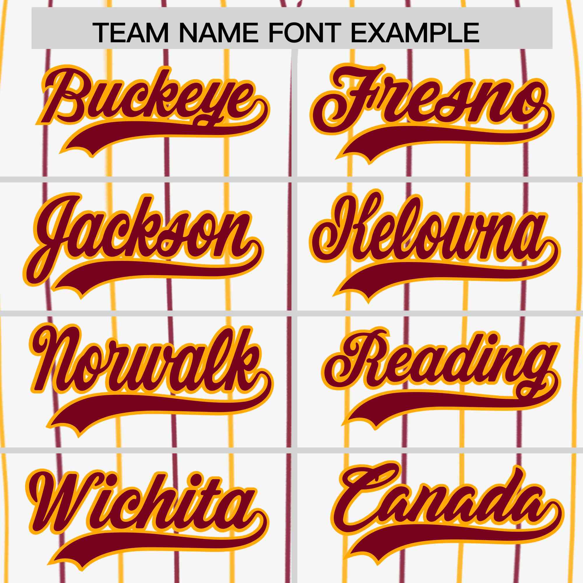Custom White Crimson and Yellow Bi-Color Stripes Fashion Authentic Baseball Jersey