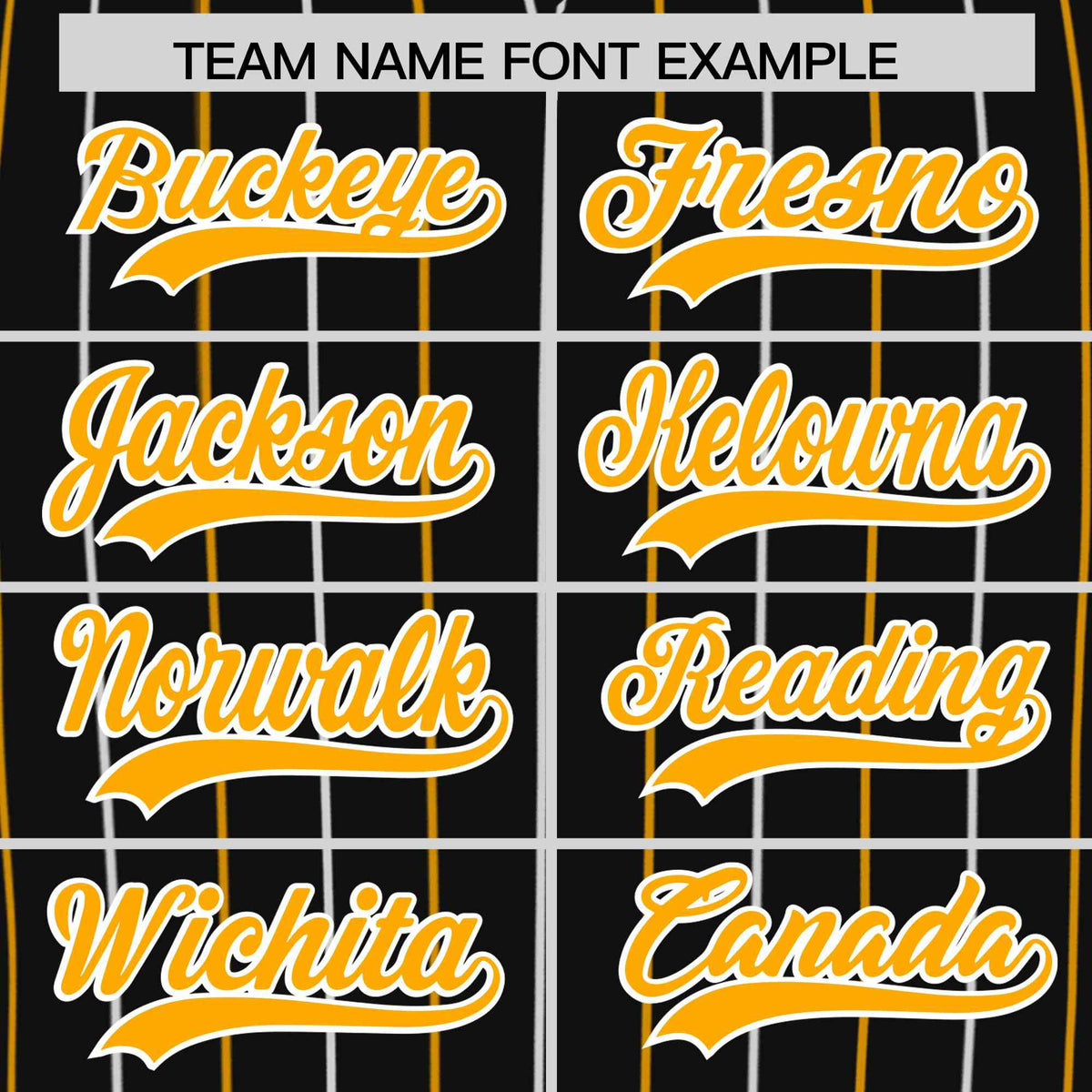 Custom Black White and Yellow Bi-Color Stripes Fashion Authentic Baseball Jersey