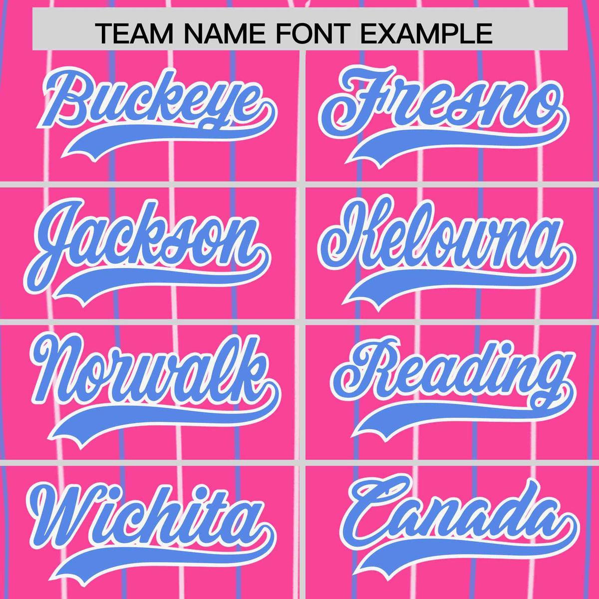 Custom Pink White and Powder Blue Bi-Color Stripes Fashion Authentic Baseball Jersey