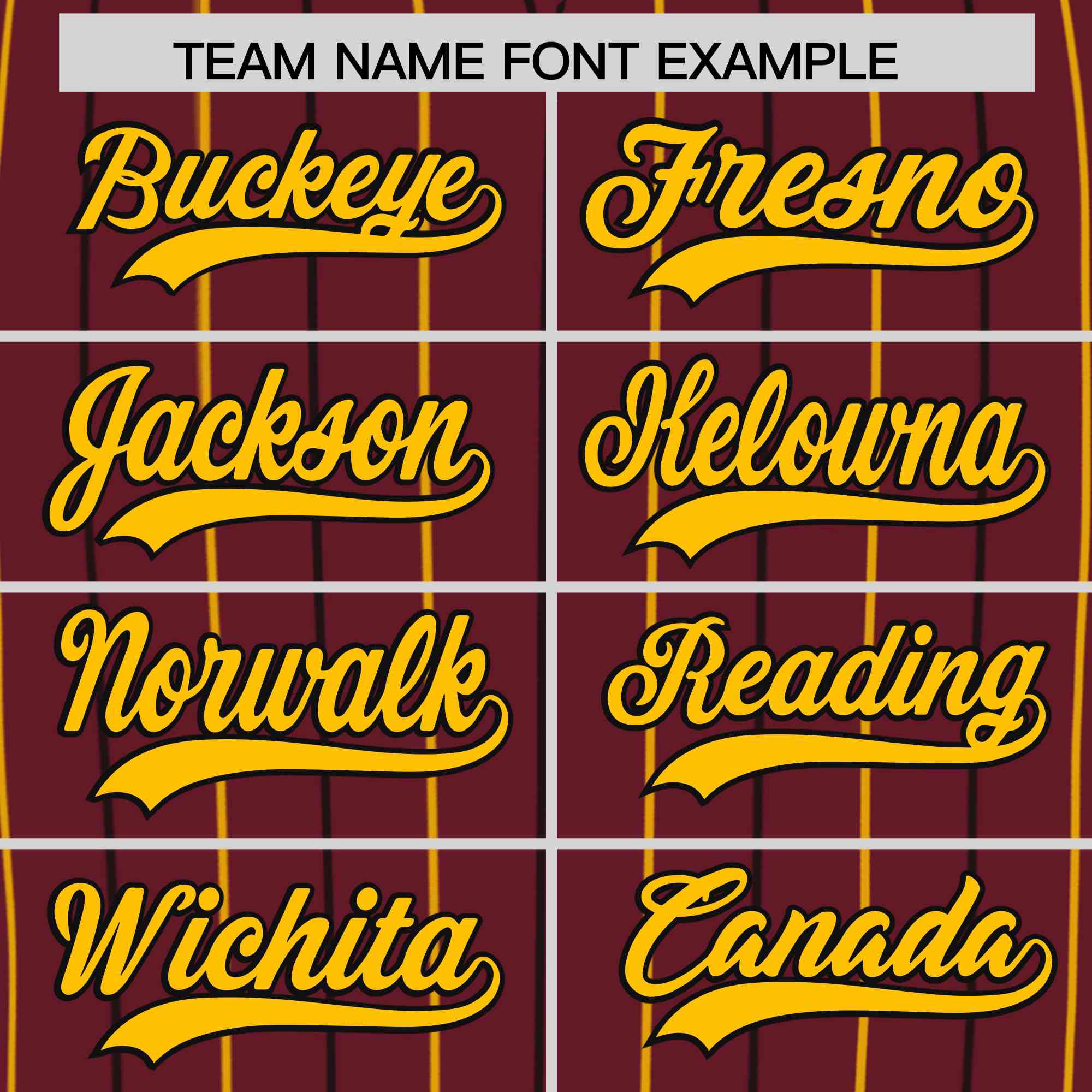 Custom Burgundy Yellow and Black Bi-Color Stripes Fashion Authentic Baseball Jersey