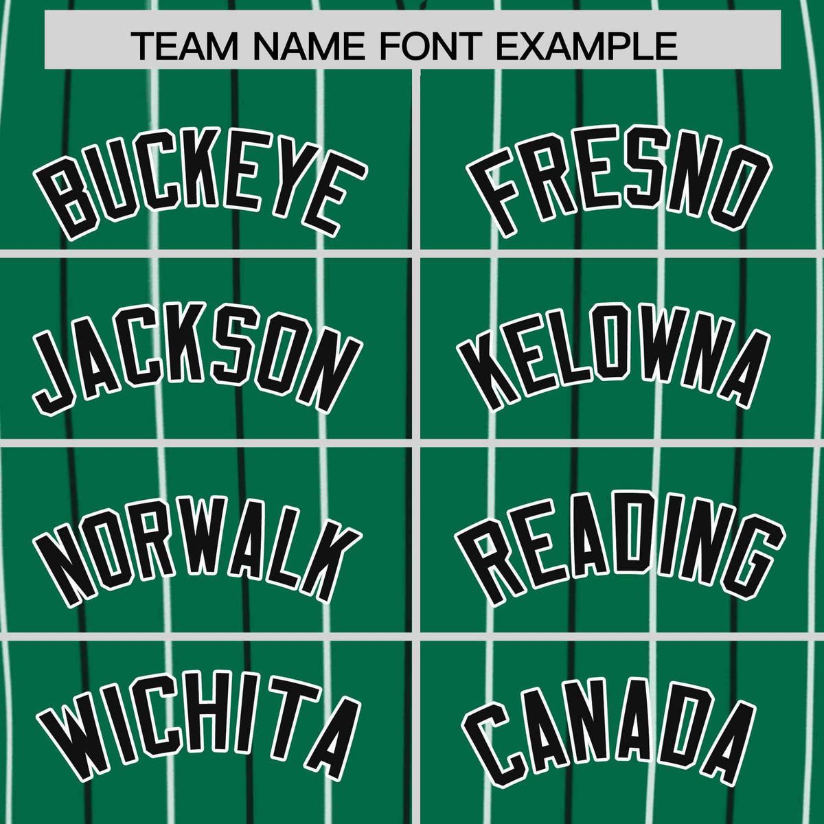 Custom Kelly Green Black and White Bi-Color Stripes Fashion Authentic Baseball Jersey