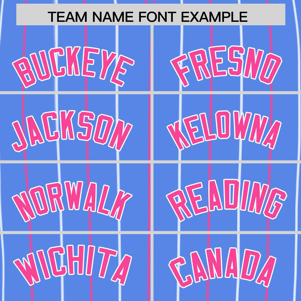 Custom Powder Blue Pink and White Bi-Color Stripes Fashion Authentic Baseball Jersey