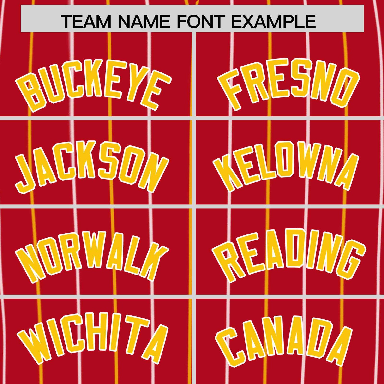 Custom Red Gold and White Bi-Color Stripes Fashion Authentic Baseball Jersey