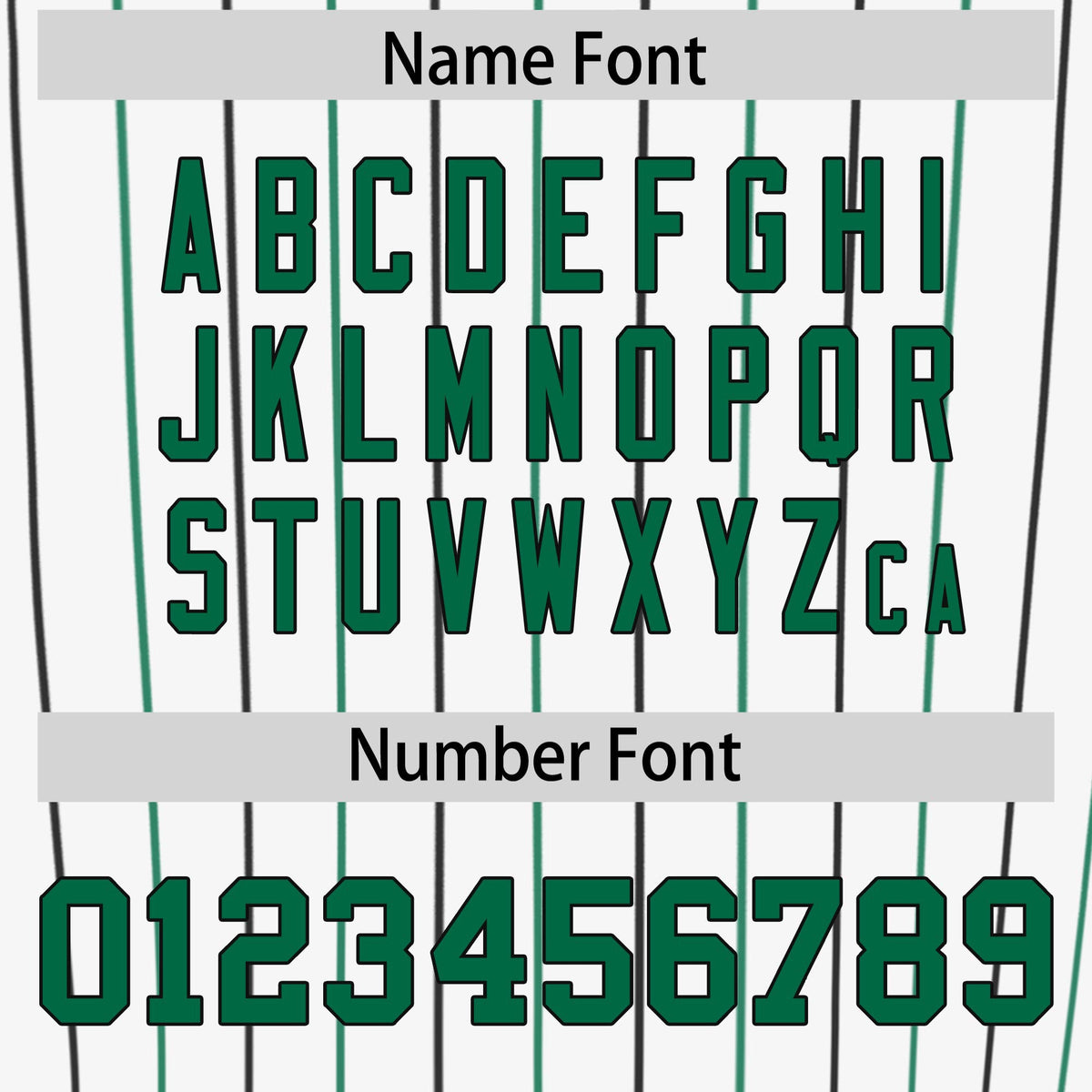 Custom White Kelly Green and Black Bi-Color Stripes Fashion Authentic Baseball Jersey