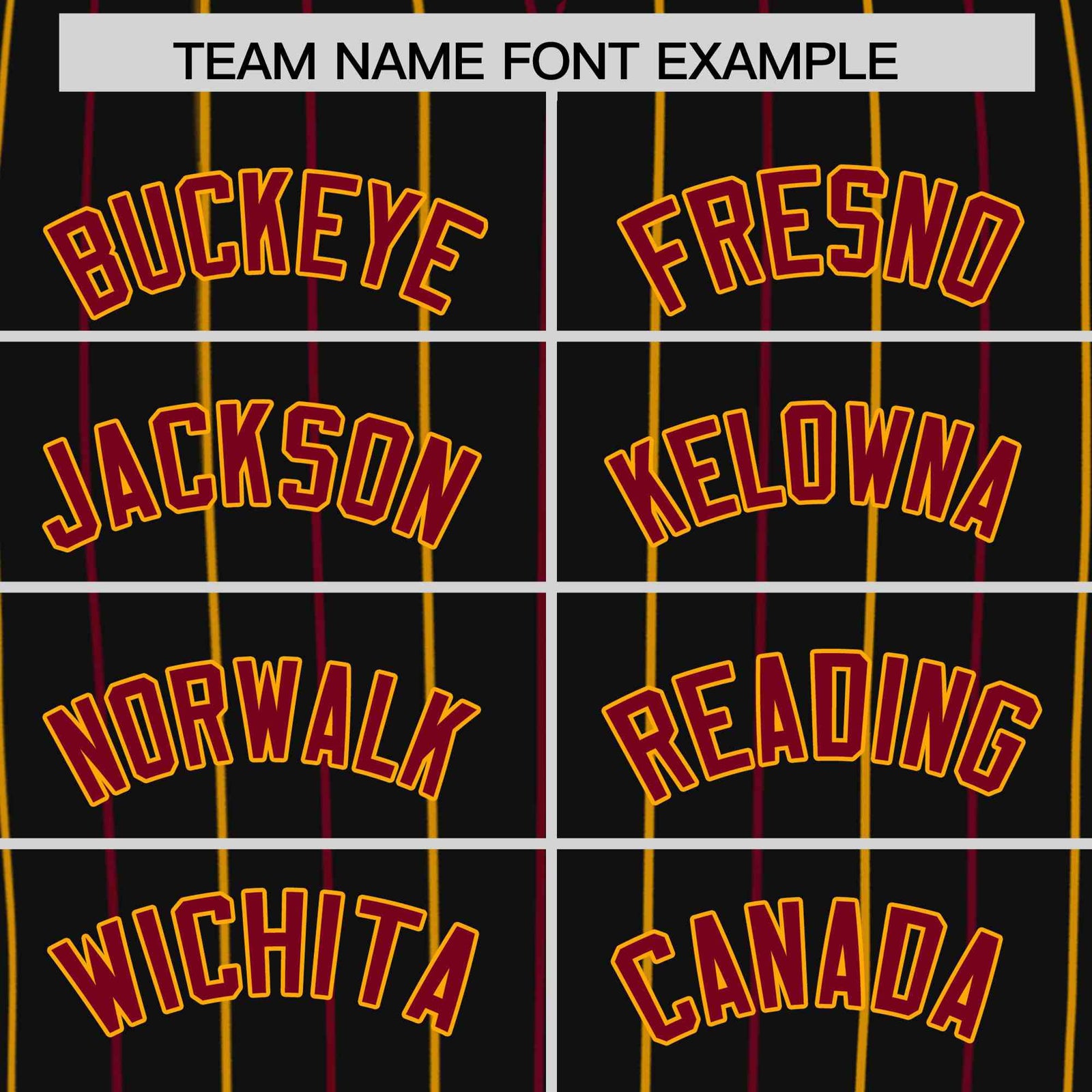 Custom Black Crimson and Yellow Bi-Color Stripes Fashion Authentic Baseball Jersey