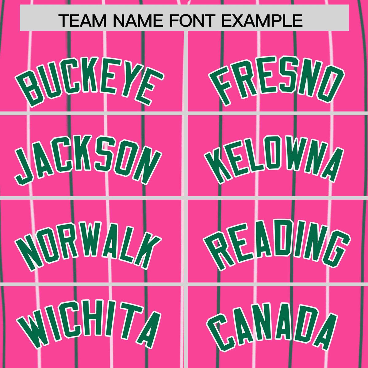 Custom Pink White and Kelly Green Bi-Color Stripes Fashion Authentic Baseball Jersey