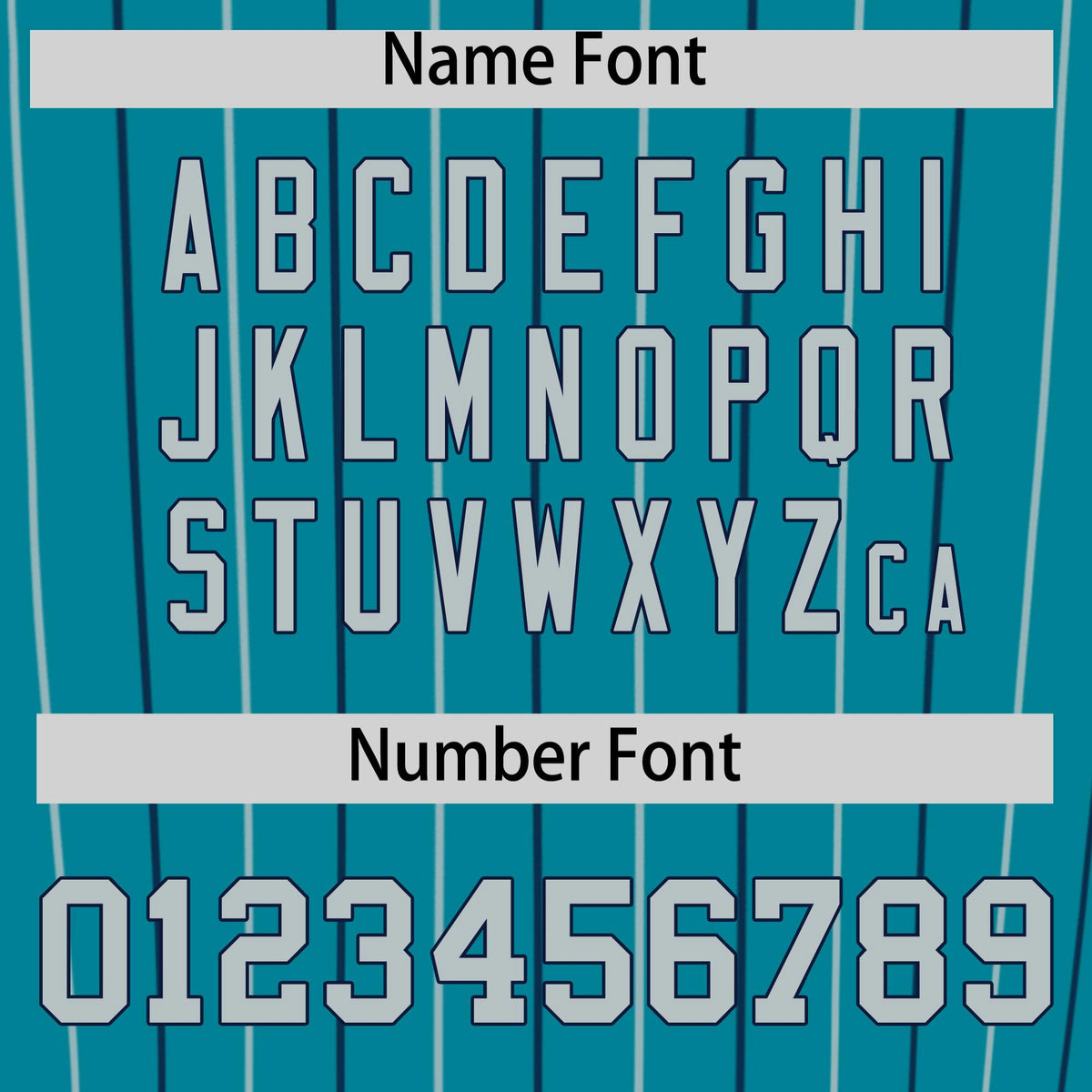 Custom Teal Navy and Gray Bi-Color Stripes Fashion Authentic Baseball Jersey