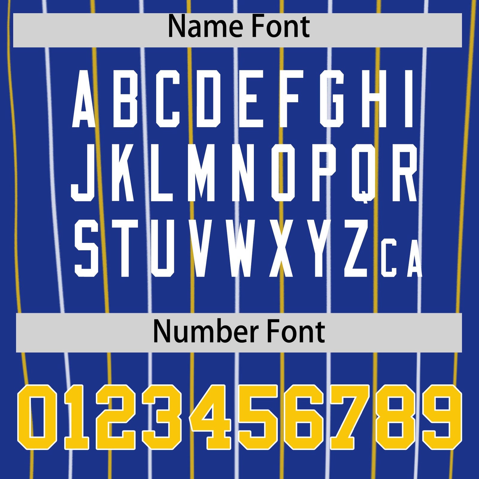 Custom Royal Gold and White Bi-Color Stripes Fashion Authentic Baseball Jersey