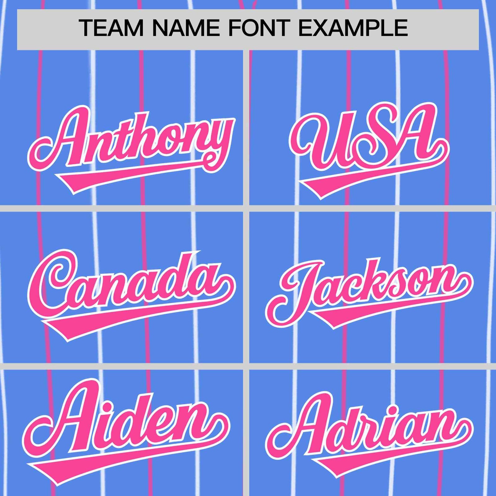 Custom Powder Blue Pink and White Bi-Color Stripes Fashion Authentic Baseball Jersey