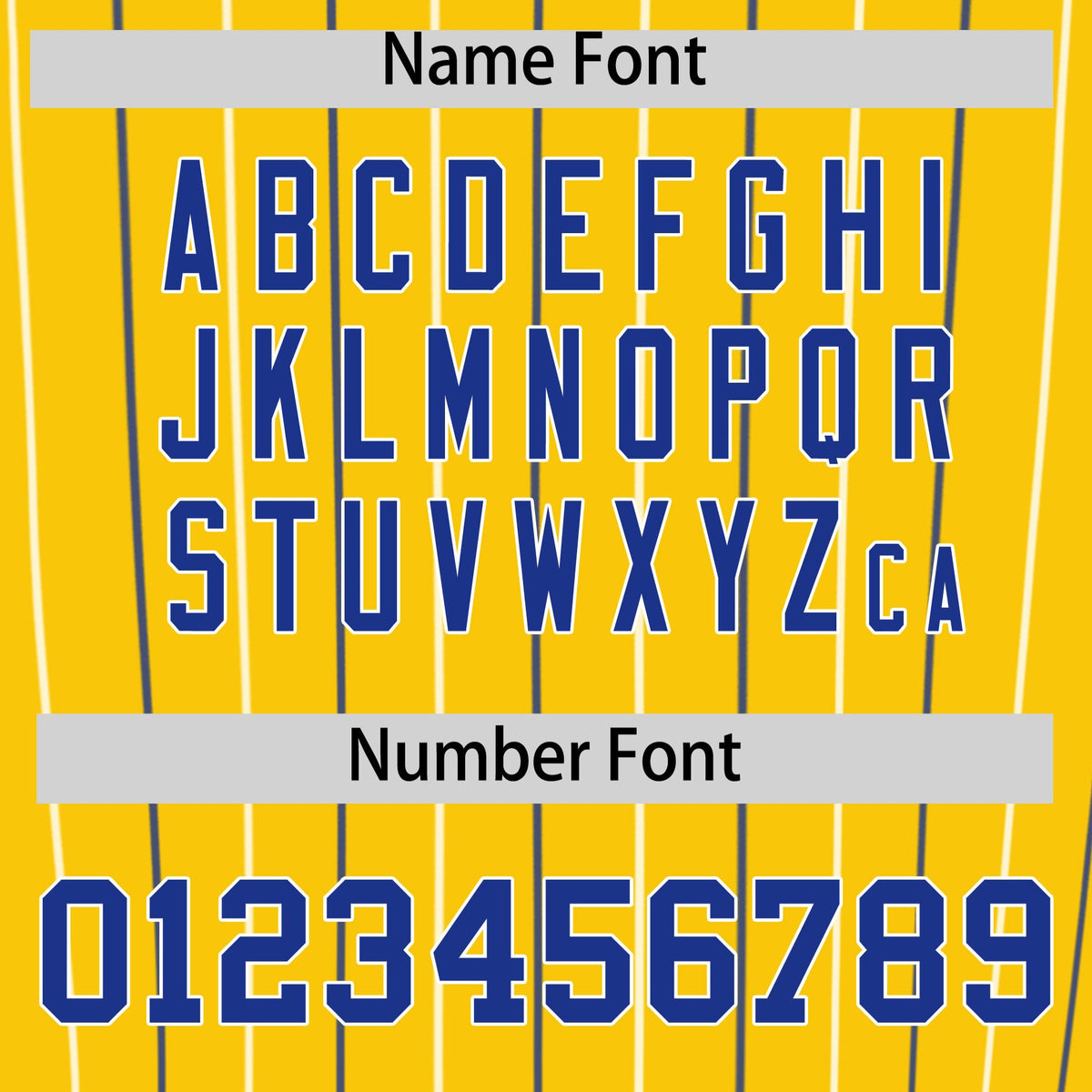 Custom Gold Royal and White Bi-Color Stripes Fashion Authentic Baseball Jersey