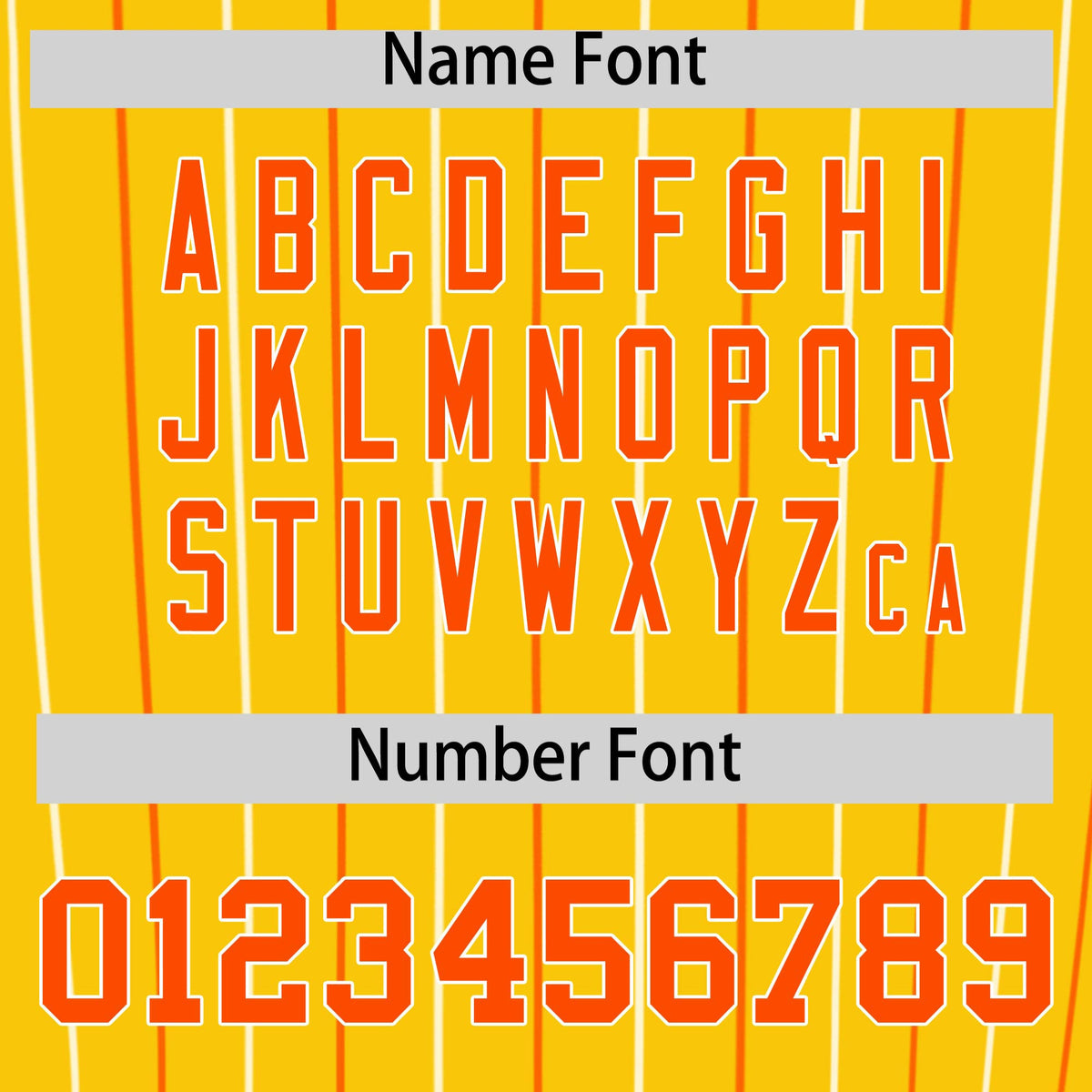 Custom Gold Orange and White Bi-Color Stripes Fashion Authentic Baseball Jersey