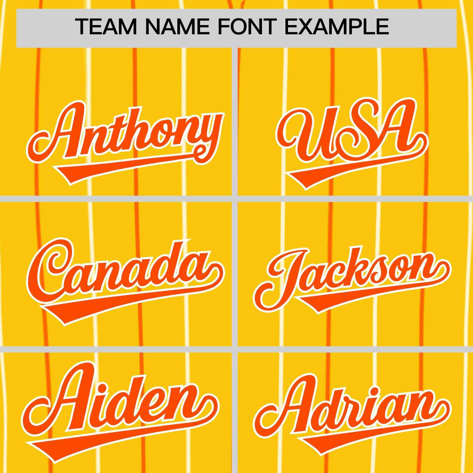 Custom Gold Orange and White Bi-Color Stripes Fashion Authentic Baseball Jersey