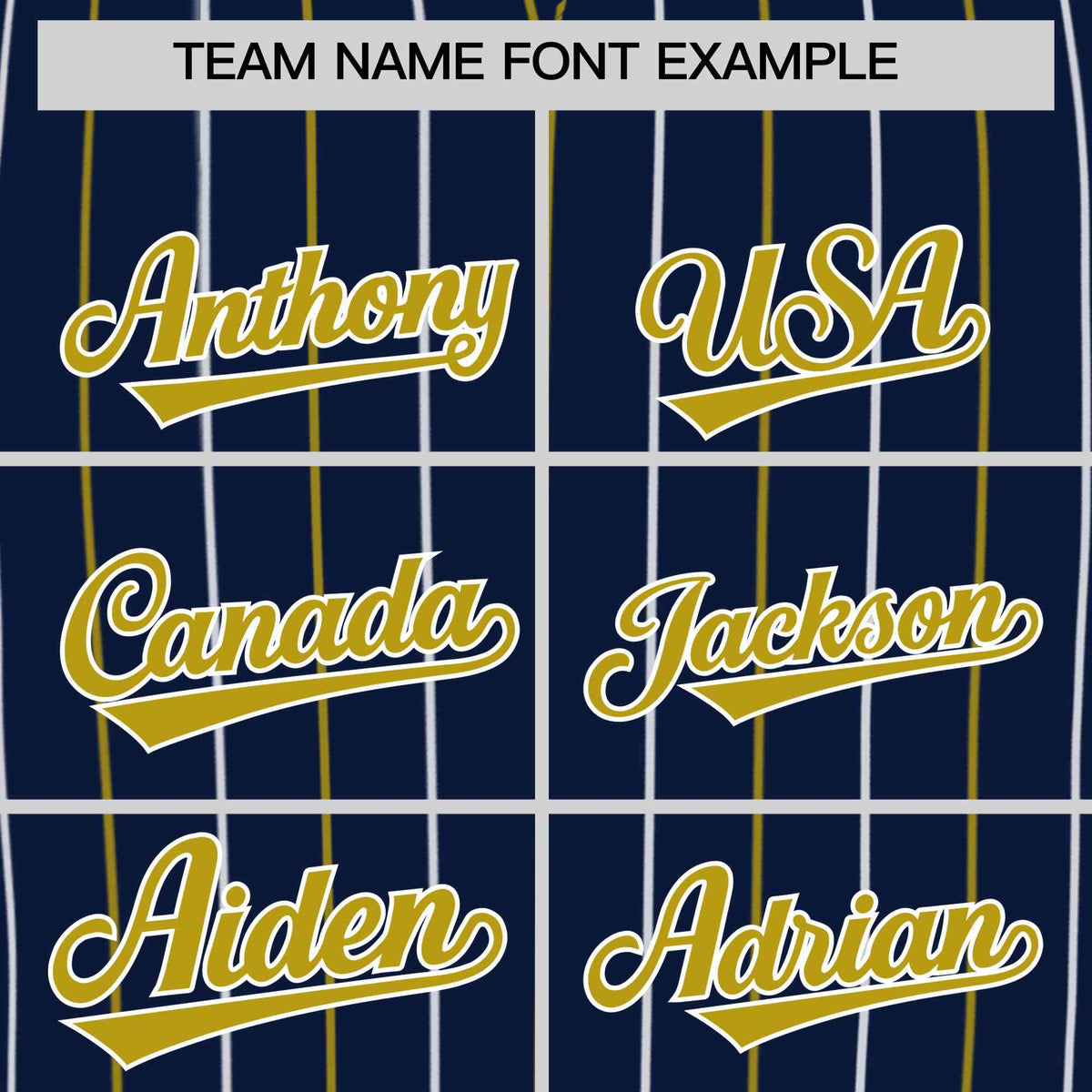 Custom Navy Old Gold and White Bi-Color Stripes Fashion Authentic Baseball Jersey