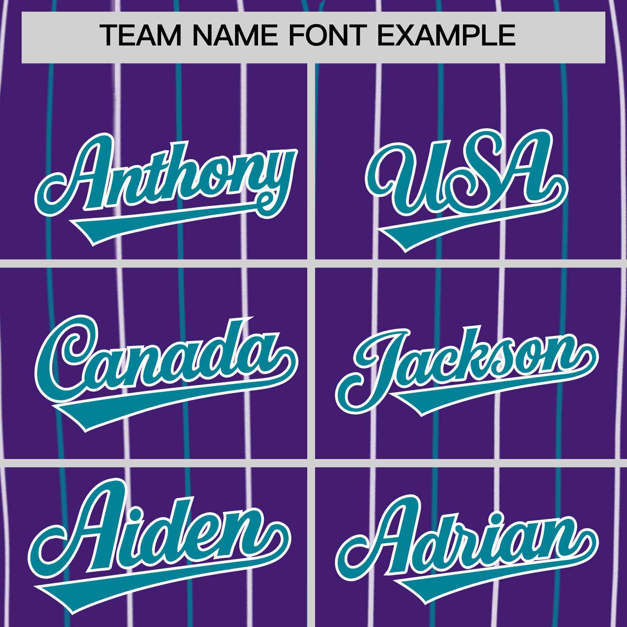 Custom Purple Teal and White Bi-Color Stripes Fashion Authentic Baseball Jersey