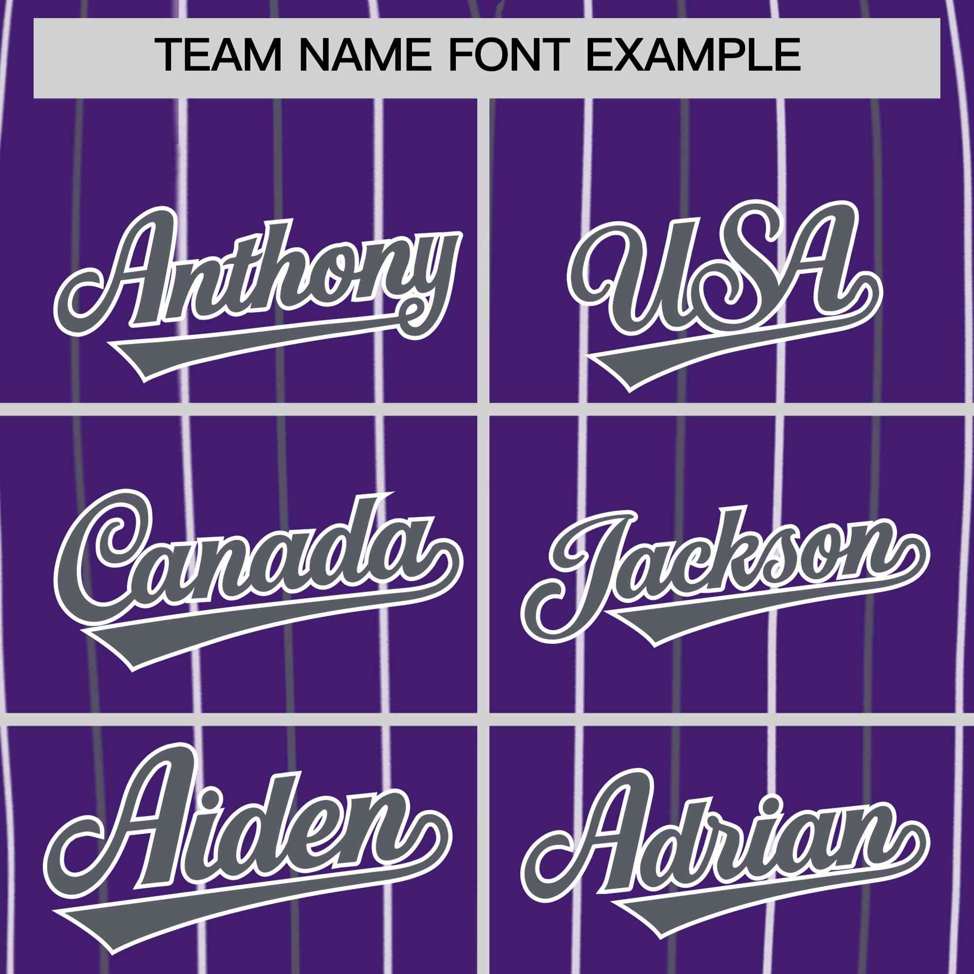 Custom Purple Dark Gray and White Bi-Color Stripes Fashion Authentic Baseball Jersey