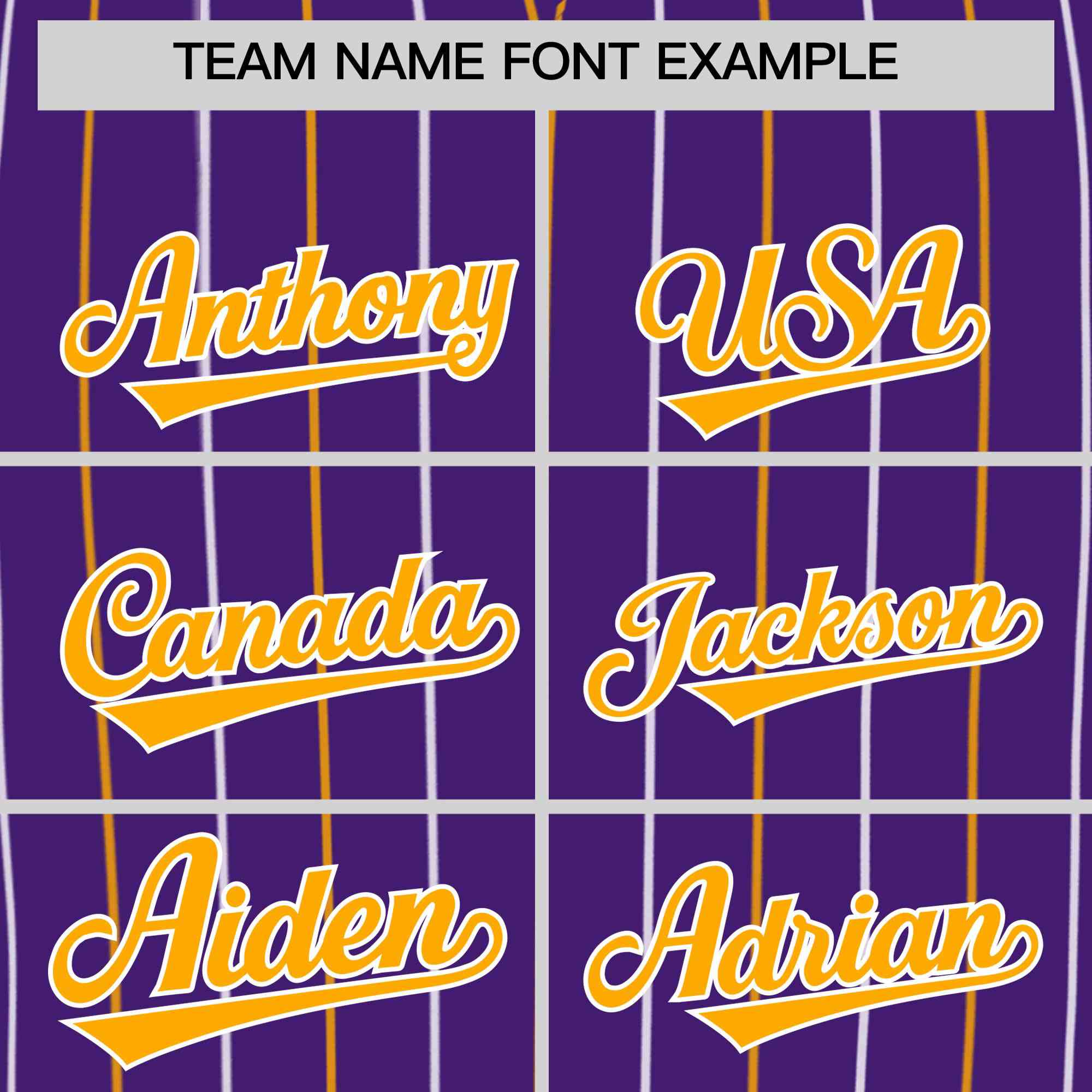 Custom Purple Yellow and White Bi-Color Stripes Fashion Authentic Baseball Jersey