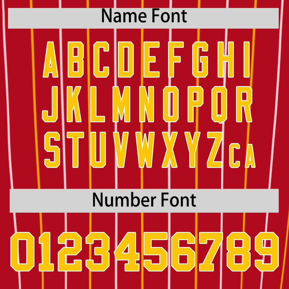 Custom Red Gold and White Bi-Color Stripes Fashion Authentic Baseball Jersey